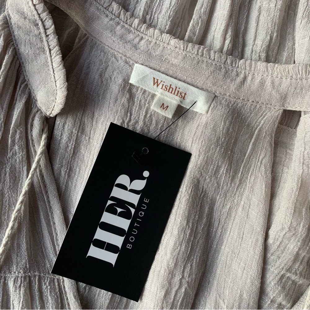 Wishlist Boutique Womens Tiered Sleeveless Swing Blouse M Medium NEW - Picture 4 of 4